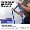 image:imageTHERABAND Resistance Band Exercise Workout Physical Therapy Multi  Elastic resistance band for exercise strength training stretching and physical therapy2 Pack Heavy 3550 lbs