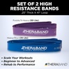 image:imageTHERABAND Resistance Band Exercise Workout Physical Therapy Multi  Elastic resistance band for exercise strength training stretching and physical therapy2 Pack Heavy 3550 lbs