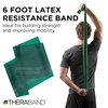 image:imageTHERABAND Resistance Band Exercise Workout Physical Therapy Silver 6 Ft  THERABAND elastic resistance band for exercise strength training physical therapy and athome workoutsGreen  Heavy