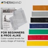 image:imageTHERABAND Resistance Band Exercise Workout Physical Therapy Silver 6 Ft  THERABAND elastic resistance band for exercise strength training physical therapy and athome workoutsSilver  Super Heavy
