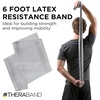 image:imageTHERABAND Resistance Band Exercise Workout Physical Therapy Silver 6 Ft  THERABAND elastic resistance band for exercise strength training physical therapy and athome workoutsSilver  Super Heavy