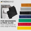 image:imageTHERABAND Resistance Band Exercise Workout Physical Therapy Silver 6 Ft  THERABAND elastic resistance band for exercise strength training physical therapy and athome workoutsBlack  Special Heavy