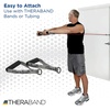 image:imageTHERABAND Resistance Band Handles Attachments for Resistance Bands and Tubing Pair of Foam Grip Pull Handles for Lower and Upper Body Exercises Pilates Yoga Home Workouts Without WeightsOne Size
