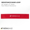 image:imageTHERABAND Resistance Band Loop Exercise Workout Physical Therapy BlueRed  Medium