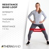 image:imageTHERABAND Resistance Band Loop Exercise Workout Physical Therapy BlueRed  Medium
