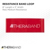 image:imageTHERABAND Resistance Band Loop Exercise Workout Physical Therapy BlueRed  Medium