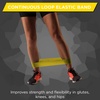 image:imageTHERABAND Resistance Band Loop Exercise Workout Physical Therapy BlueYellow  Thin
