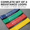 image:imageTHERABAND Resistance Band Loop Set Exercise Workout Physical Therapy  Elastic resistance band for exercise strength training stretching and physical therapy  ideal for home workoutsYellowRedGreenBlue