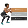 image:imageTHERABAND Resistance Band Loop Set Exercise Workout Physical Therapy  Elastic resistance band for exercise strength training stretching and physical therapy  ideal for home workoutsBlackSilverGold