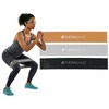 image:imageTHERABAND Resistance Band Loop Set Exercise Workout Physical Therapy  Elastic resistance band for exercise strength training stretching and physical therapy  ideal for home workoutsBlackSilverGold