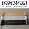 image:imageTHERABAND Resistance Band Loop Set Exercise Workout Physical Therapy  Elastic resistance band for exercise strength training stretching and physical therapy  ideal for home workoutsBlackSilverGold