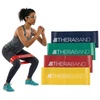 image:imageTHERABAND Resistance Band Loop Set Exercise Workout Physical Therapy  Elastic resistance band for exercise strength training stretching and physical therapy  ideal for home workoutsYellowRedGreenBlue