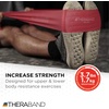 image:imageTHERABAND Resistance Bands Set Elastic Bands for Exercise amp Physical Therapy Strength Training for Upper amp Lower Body FitnessNonLatex