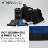 image:imageTHERABAND Resistance Bands Set Elastic Bands for Exercise amp Physical Therapy Strength Training for Upper amp Lower Body FitnessNonLatex