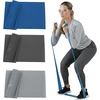 image:imageTHERABAND Resistance Bands Set Elastic Bands for Exercise amp Physical Therapy Strength Training for Upper amp Lower Body FitnessNonLatex
