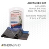 image:imageTHERABAND Resistance Bands Set Professional NonLatex Elastic BandBlueBlack  Advanced Set 1