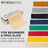 image:imageTHERABAND Resistance Bands Workout Band Exercise Physical Therapy Red  Professional TheraBand equipment for exercise physical therapy fitness and athome workoutsTan  Extra Thin