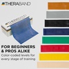 image:imageTHERABAND Resistance Bands Workout Band Exercise Physical Therapy Red  Professional TheraBand equipment for exercise physical therapy fitness and athome workoutsBlue  Extra Heavy