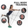image:imageTHERABAND Resistance Tubes Band Exercise Set 5 BlueBlack  Lightweight compact durable latex For home travel gym Physical strength training rehab