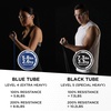 image:imageTHERABAND Resistance Tubes Band Exercise Set 5 BlueBlack  Lightweight compact durable latex For home travel gym Physical strength training rehab