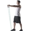 image:imageTHERABAND Resistance Tubes Professional Latex Elastic Tubing For Full Body Core Exercise Physical Therapy Lower Pilates AtHome Workout amp Rehab 25 Foot Blue Extra Heavy Intermediate Level 2  Latex resistance tubing where the color marks the resistance level so you can step up as strength returnsLevel 3  Heavy  Green