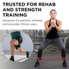 image:imageTHERABAND Resistance Tubes with Padded Cuffs 12 Red Medium Level 2  Durable rubber For home travel gym Elastic fitness strength trainingLevel 2  Medium  Red