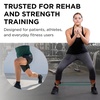 image:imageTHERABAND Resistance Tubes with Padded Cuffs 12 Red Medium Level 2  Durable rubber For home travel gym Elastic fitness strength trainingLevel 3  Heavy  Green