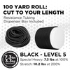 image:imageTHERABAND Resistance Tubing Exercise Band Physical Therapy 25 Yellow  Latex resistance tubing where the color marks the resistance level so you can step up as strength returnsLevel 5  Special Heavy  Black