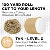 image:imageTHERABAND Resistance Tubing Exercise Band Physical Therapy 25 Yellow  Latex resistance tubing where the color marks the resistance level so you can step up as strength returnsLevel 0  Extra Light  Tan