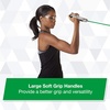 image:imageTHERABAND Resistance Tubing Physical Exercise Band Workout Black 50  Latex resistance tubing where the color marks the resistance level so you can step up as strength returnsGreen  Heavy