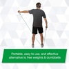 image:imageTHERABAND Resistance Tubing Physical Exercise Band Workout Black 50  Latex resistance tubing where the color marks the resistance level so you can step up as strength returnsGreen  Heavy