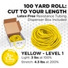 image:imageTHERABAND Resistance Tubing Yellow Light Level 1 100 ft Roll LatexFree ProfessionalGrade Exercise Tube for Body amp Core Workouts CuttoLength ColorCoded Lightweight amp Versatile