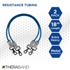 image:imageTHERABAND Resistance Tubing with Connectors for Wall Rehab amp Wellness Station Extra Heavy Level 5 Set of 2 18Inch Blue Tubing for Physical Therapy Exercise Rehab Clinics amp Pilates Latex TubesBlue  Extra Heavy