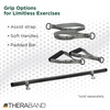 image:imageTHERABAND Resistance Tubing with Connectors for Wall Rehab amp Wellness Station Extra Heavy Level 5 Set of 2 18Inch Blue Tubing for Physical Therapy Exercise Rehab Clinics amp Pilates Latex TubesGreen  Heavy