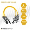 image:imageTHERABAND Resistance Tubing with Connectors for Wall Rehab amp Wellness Station Extra Heavy Level 5 Set of 2 18Inch Blue Tubing for Physical Therapy Exercise Rehab Clinics amp Pilates Latex TubesYellow  Thin