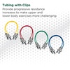 image:imageTHERABAND Resistance Tubing with Connectors for Wall Rehab amp Wellness Station Extra Heavy Level 5 Set of 2 18Inch Blue Tubing for Physical Therapy Exercise Rehab Clinics amp Pilates Latex TubesGreen  Heavy