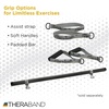 image:imageTHERABAND Resistance Tubing with Connectors for Wall Rehab amp Wellness Station Extra Heavy Level 5 Set of 2 18Inch Blue Tubing for Physical Therapy Exercise Rehab Clinics amp Pilates Latex TubesYellow  Thin
