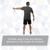 image:imageTHERABAND Resistance Tubing with Soft Handles Blue Extra Heavy Level 48 Latex Stretch Resistance Bands for Exercise Professional Workout Bands for Upper amp Lower Body ColorCoded LevelsSilver  Super Heavy  Level 7