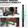 image:imageTHERABAND Roller Massager Stick Standard Muscle Back Massage Tool 21  Deep tissue muscle roller stick for legs back and calves  target sore muscles with steady controlled pressure