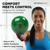 image:imageTHERABAND Soft Weight 66 Lb 45 BallShaped Isotonic Exercise Ball  Ballshaped isotonic soft weight for physical therapy Pilates shoulder strength and rehab exerciseGreen
