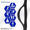 image:imageTHERABAND Stretch Strap with Loops to Increase Flexibility Dynamic Stretching Tool for Athletes Including Dancers Cheerleaders Gymnasts Runners Pilates and Yoga Elastic Stretch Out BandPortable