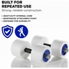 image:imageTHERABAND Water Weights Aquatic Dumbbells for Pool Fitness 2 Foam Weights with Padded Grip for Water Aerobics Therapy Workouts Pool Exercise Equipment Aqua TrainingBlue  Heavy