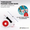 image:imageTHERABAND Water Weights Aquatic Dumbbells for Pool Fitness 2 Foam Weights with Padded Grip for Water Aerobics Therapy Workouts Pool Exercise Equipment Aqua TrainingRed  Light