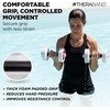 image:imageTHERABAND Water Weights Aquatic Dumbbells for Pool Fitness 2 Foam Weights with Padded Grip for Water Aerobics Therapy Workouts Pool Exercise Equipment Aqua TrainingRed  Light