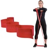 image:imageTHERABAND CLX Resistance Band with Loops 5Foot BandLevel 2  Medium  Red