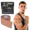 image:imageTHERABAND Kinesiology Tape 1 Roll Knee amp Shoulder 2 BlackWhiteBeigeBeige