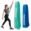 image:imageTHERABAND Resistance Band Exercise Workout Physical Therapy Multi  Elastic resistance band for exercise strength training stretching and physical therapy2 Pack Medium 2535 lbs