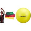 image:imageTHERABAND Resistance Band Set Yellow Red Green  Mini Exercise Ball  Beginner Strength Training Physical Therapy Pilates Rehab Core amp Shoulder Workouts atHome Fitness Kit