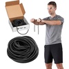image:imageTHERABAND Resistance Tubing Black Special Heavy Level 5 100 ft Roll LatexFree ProfessionalGrade Exercise Tube for Body amp Core Workouts CuttoLength ColorCoded Lightweight amp Versatile