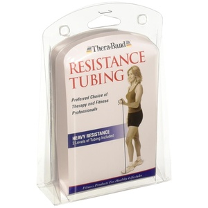 image:imageTHERABAND 21313 Professional Resistance Tube Blue amp Black Heavy 5 Length